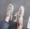 Zapatos de plataforma de primavera para mujer, de comercio exterior transfronterizo, tendencia de moda, deportivos, de ocio, con tejido volador, transpirables y de suela suave.