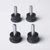 21 * Pies ajustables para muebles M6 doble base redonda gabinete eléctrico tornillos de cinta de plástico absorción de impactos resistentes al desgaste pies niveladores fijos