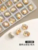 Pedras de Strass para Unhas Strass K9 Atacado Cristal Super Brilhante Cor Champagne Strass Coração Torto Gota Flash Disc Unhas Postiças Acessórios de Nail Art