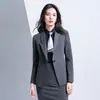 Traje de Raya Traje Formal para Hombre y Mujer Mismo Ropa de Negocios Traje de Manga Larga Traje de Tres Piezas Vestido de Trabajo de Gerente de Hotel Vestido de Verano