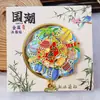 Ímã de Geladeira Rotativo de Três Camadas de Metal Atrações Turísticas da Cidade Presentes Culturais e Criativos Xiamen Chongqing Lembranças Tridimensionais Criativas
