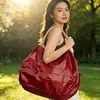 Bolsa de Almacenamiento Plegable de Nylon Tridimensional Japonesa para Viaje con Patrón Impreso, Bolsa de Almacenamiento Portátil para Compras de Supermercado