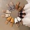 Chinelos H Multicor de Tamanho Grande para Mulheres, Estilo Popular de Verão para Viagem, Praia, Moda, Sandálias Versáteis de Solado Plano para Férias