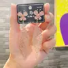 Brincos de Corrente Longa com Garras Exageradas Elegantes de Prata S925 com Strass para Mulheres Brincos com Franjas de Diamante Colorido Europeus e Americanos Brincos da Moda