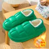 Pantuflas para Otoño e Invierno, Estilo Nuevo, Cubre Talón, Pantuflas de Algodón Impermeables para Mujer, Pantuflas Cálidas de Algodón para el Hogar, Se Pueden Usar Afuera, Zapatos de Algodón Peludo para Invierno