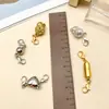 Venda Quente Transfronteiriça Bola de Pontos de Diamante Fecho de Lagosta Fivela Magnética Pulseira DIY Fivela Magnética Colar Fivela de Conexão Acessórios de Joias