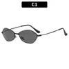 Gafas de Sol Únicas Irregulares con Forma de Diamante para Mujer, Gafas de Estilo Callejero Retro Americano de Moda, Gafas de Sol de Sombrilla a la Moda para Hombre