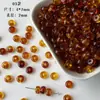 [Festín de ámbar] serie de colores florales acrílicos vintage de exportación cuentas redondas con forma de mariposa material para pulsera DIY