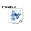 Shangyi PVC autoadhesivo removible pegatinas para inodoro mariposa azul impermeable pegatinas de pared para baño fabricantes transfronterizos venta al por mayor personalizado