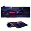 Popular Série Cyberpunk Gaming Mouse Luminoso e Teclado Pad RGB Desk Mat Fábrica Personalizada Atacado