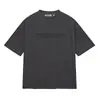 Zona Esencial Nueva Marca de Moda Callejera Fresca Tops Holgados Camisetas de Manga Corta para Hombres y Mujeres Niebla de Verano