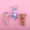 Llavero colgante de oso creativo y lindo, conejo Stella, oso, muñeca hecha a mano DIY, parche creativo para teléfono móvil