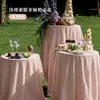 Mantel de lujo ligero estilo francés, decoración de mesa de postres, mantel de comedor para exhibición, boda al aire libre, celebración de cumpleaños, sensación de alta gama, personalizable