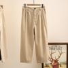 Ropa de mujer nueva de primavera y verano de talla grande, pantalones rectos casuales delgados y delgados de 200 kg, pantalones de pierna ancha 8459
