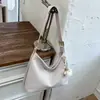 2026 Nova Bolsa Transversal Vintage Moda Casual Bolsa de Ombro Único Sob o Braço Feminina Tecida para o Dia a Dia Bolsa Tote de Grande Capacidade