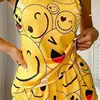 Comercio Exterior Europeo y Americano Conjunto de Ropa para el Hogar de Tirantes de Seda de Leche de Verano para Mujer Suave y con Caída Pijamas Estampados Lindos Venta al por Mayor