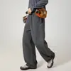 Calças Casuais Resistentes à Água para Homens para Uso Externo, Temporada de Primavera, Corte Amplo, Calças Cargo Paraquedista com Bolsos Laterais, Calças Esportivas Funcionais