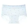 10A Roupa Íntima Feminina de Seda Gelada Estampada Ice Skin Sem Costura Macia Respirável Confortável Não Sobe Plus Size Roupa Íntima Triângulo Feminina