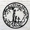Silueta de Metal Artesanía Cortada con Láser Decoraciones de Pared de Hierro Manualidades para Colgar en la Pared Hecho a Mano
