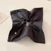 Pañuelo Cuadrado de Tela Rayada Estilo Coreano Scrunchie para Mujer 2025 Nuevo Elegante Lazo para Cola de Caballo Baja Accesorio para el Cabello de Gama Alta Fábrica