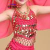 Roupas de dança do ventre infantil, dança indiana, cachecol, acessórios para cabeça, pulseira, faixa de barriga, joias, novo véu infantil