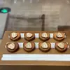Acessórios de Pingente Rotativo de Pera e Maçã Brinquedo DIY Tecido à Mão Pingente para Pendurar em Bolsa Pequena