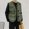 Chaleco Táctico Diablo National Tide Workwear Funcional para Hombre y Mujer Marca de Tendencia Moda Hip-Hop Kankan Chaleco Chaqueta Otoño