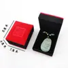 Caja de Pulsera de Terciopelo de Alta Gama al por Mayor, Caja de Joyería con Colgante Auspicioso Rojo, Caja de Joyería de Jade