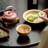 Moji Rosa Copa Maestra de Horno Ru Cerámica Doméstica Taza de Té Académica Taza de Té Grande Juego de Té Kung Fu Copa Individual