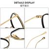 Nuevo Armazón de Lentes Poligonal Tortuga de un Millón de Años Mismo KMN7310 Disponible con Alta Miopía Armazón de Lentes Artístico de Titanio Puro