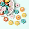 Novas Contas de Silicone Florais Retrô para Caneta de Miçangas DIY Acessórios de Joias para Chaveiro Masculino e Feminino Furo Reto Contas Soltas Venda por Atacado