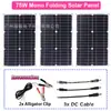 Panel solar 75W portátil para exteriores sistema solar de almacenamiento de energía traje inversor 4000W controlador