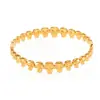 Xinyixin Hebilla de Calavera de EE. UU. Pulsera de Acero Inoxidable Estilo Oscuro Moderno Alto Pulido Chapado en Oro Real de 18K