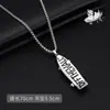 Collar de Acero de Titanio para Hombre, Colgante de Letra de Moda Hip-Hop, Cadena para Suéter Estilo Coreano, Collar Largo Estilo Lujo Ligero, Venta al por Mayor de Joyería