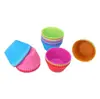 Molde de Silicona para Muffin de 7cm Amazon Molde para Hornear Tarta de Crema Redondo Grado Alimenticio Fábrica de Moldes para Muffin para Pastel