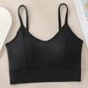 Camisola de mujer sin costuras con copas fijas finas y grandes de verano, de una pieza, con pecho pequeño y espalda hermosa.