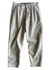 Pantalones de pana de alta gama de comercio exterior retro americano 2025 para hombre, holgados, estilo japonés, marca de moda, cropped, bombachos, casuales