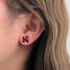 Aretes Retro estilo Hong Kong de Leopardo 2024 Nuevas Explosiones Marrón Maillard Aretes Elegantes Lujo Ligero Aretes de Alta Gama