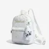 Mochila estilo universitario de estrellas y puntos, bandolera estudiantil moderna y versátil, mochila sencilla para niña, bolsa de gran capacidad para el día a día
