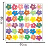 Pegatinas de pared bohemias, decoración de pared, pegatinas de pared de PVC para habitación infantil, pegatinas para ventanas, pegatinas de margaritas, papel tapiz para dormitorio