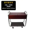 Carrito de Comedor Comercial KTV de Hotel de Tres Niveles de Acero Inoxidable y Vidrio Carrito para Bebidas Carrito de Entrega de Comida para Salones Privados de Restaurante Carrito de Mano para Pasteles