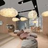Lámpara de Techo Nube Tienda de Ropa Hotel Comercial Celebridad de Internet Habitación Infantil Habitación de Niños Algodón de Seda Luz de Nube Blanca