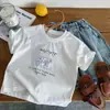 Camiseta de Manga Corta 100% Algodón para Niños 2026 Verano Nuevo Estilo Niños y Niñas Dibujos Animados Sencillos Tops para Bebés de Moda y Versátiles