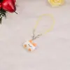 Mini Pingente de Celular de Resina Desenho Animado Cabeça de Coelho Fofa Pingente de Mochila Menina Coelho Fofa Presente Criativo