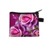 Carteira direta de fábrica das mulheres curto bonito flor moeda bolsa estilo coreano simples moda cartão saco cartoon carteira impressa