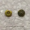 Botón de Presión Metálico Irregular Retro de 17 mm Versátil para Ropa de Mezclilla, Chaquetas de Cuero, Chaquetas Acolchadas, Calcetines y Broches de Presión