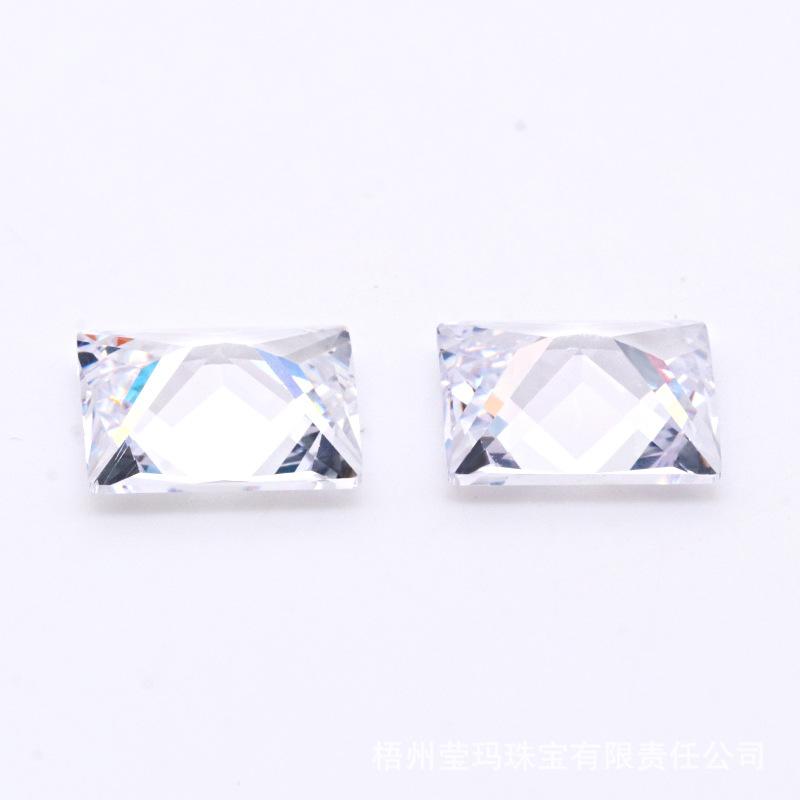 长方形白色锆石