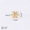 Accesorios Yiwu Venta Caliente Transfronteriza Aleación Accesorios para Joyería DIY Colgante Dorado Brillante Collar Pulsera Colgante Corazón Estrella