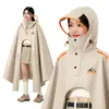 Capa de chuva longa feminina para scooters elétricas, proteção de corpo inteiro contra chuva forte, espessada e ampliada, para pilotagem de motocicleta elétrica adulta, poncho de chuva impermeável para homens