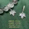 Acessórios DIY de Cristal Alta Retenção de Cor Banhado a Prata Estilo Corte Pingente de Zircônia Anel Pendente Estrela Lua Acessórios para Pulseira